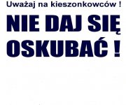 Plakat z ostrzeżeniem przed złodziejem