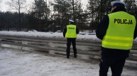 Policjanci w czasie działań