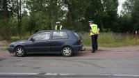 Policjanci podczas działań