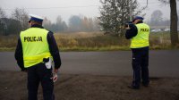 Policjanci podczas działań