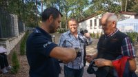 Policjanci na rodzinnym pikniku