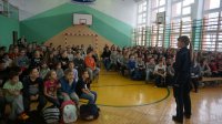Policjanci podczas prelekcji