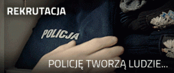 Plakat promujący służbę w Policji