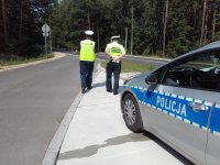 Policjanci podczas działań