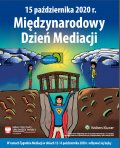 Plakat z informacjami dotyczącymi tygodnia mediacji