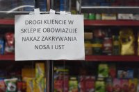 Informacja dla klientów dot. obowiązku zasłaniani ust i nosa