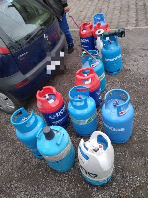 Zabezpieczone butle gazowe