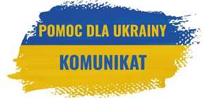 Flaga Ukrainy z napisem