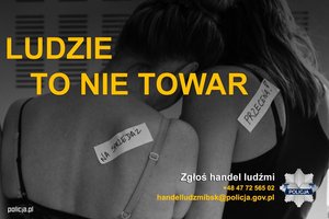 Zdjęcie plakatu ludzie to nie towar