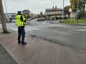 Zdjęcie policjanta ruchu drogowego