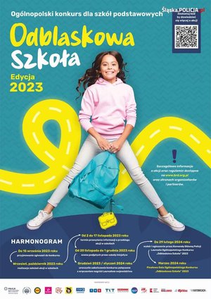 Plakat odblaskowa szkoła