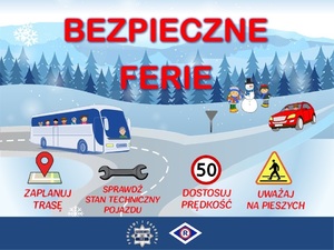 Zdjęcie plakatu bezpieczne ferie