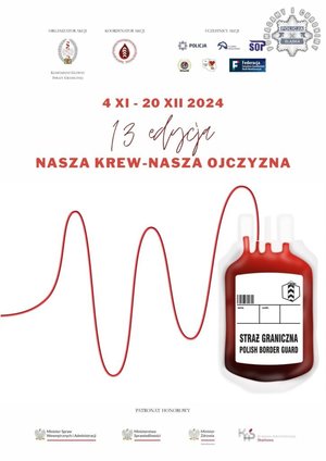 Plakat promujący 13 edycję akcji Nasza Krew - Nasza Ojczyzna