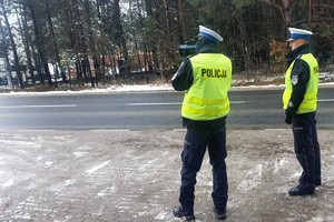 Policjanci podczas działań ,, Prędkość&amp;#039;&amp;#039;