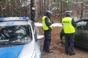 Policjanci podczas działań ,, Prędkość&#039;&#039;