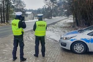 Policjanci podczas działań ,, Prędkość&amp;#039;&amp;#039;